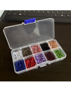 300 Alfileres de Seguridad Metalicos Zo.Yehaa con Caja 2