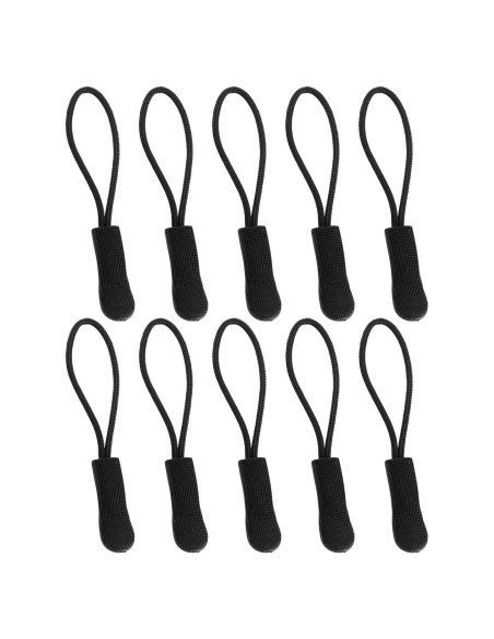 Tiradores de Cremallera YZSFIRM 10 Pcs Negro 66 mm