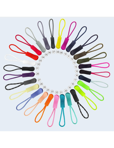 Tiradores de Cremallera YZSFIRM 10 Pcs Negro 66 mm