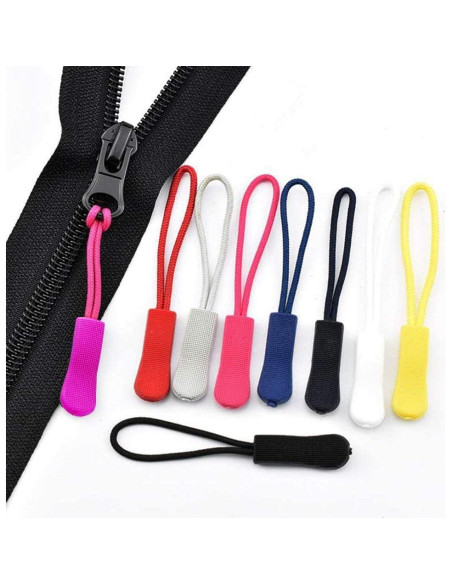 Tiradores de Cremallera YZSFIRM 10 Pcs Negro 66 mm