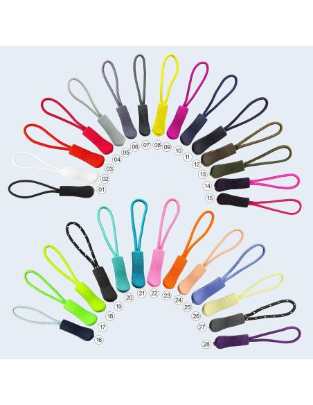 Tiradores de Cremallera YZSFIRM 10 Pcs Negro 66 mm