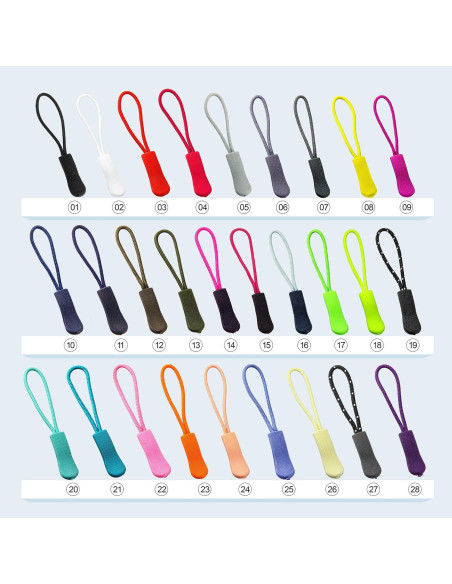 Tiradores de Cremallera YZSFIRM 10 Pcs Negro 66 mm