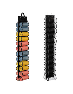 Organizador Colgante de Leggings Lirex 24 Bolsillos Negro