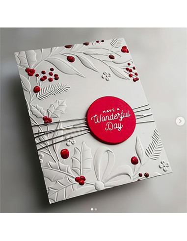 Carpeta de Relieve 3D Qoiseys para Tarjetas - Plástico Art Deco