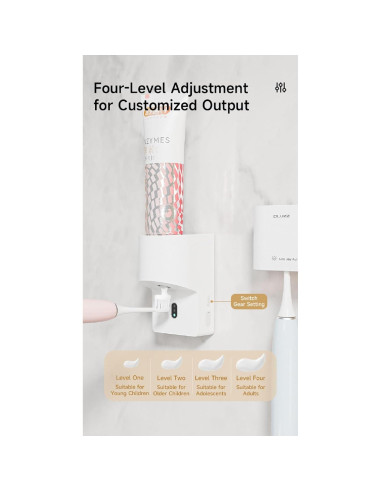 Dispensador Automático de Pasta de Dientes Pikpoa 1800mAh Blanco