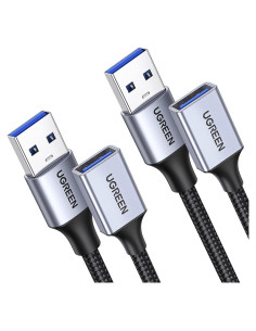 Cable Extensión USB 3.0 UGREEN 0.46 m Trenzado Nylon