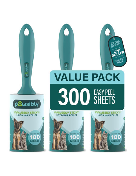 Rodillos para Pelusa Pawsibly - Paquete de 3, 300 Hojas