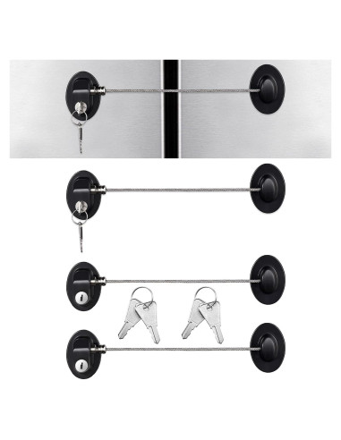 Cerraduras de Gabinete Hotop 4 Piezas Autoadhesivas Seguridad