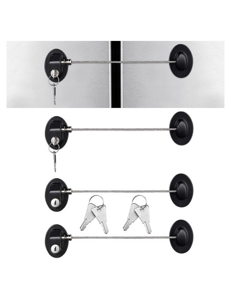 Cerraduras de Gabinete Hotop 4 Piezas Autoadhesivas Seguridad