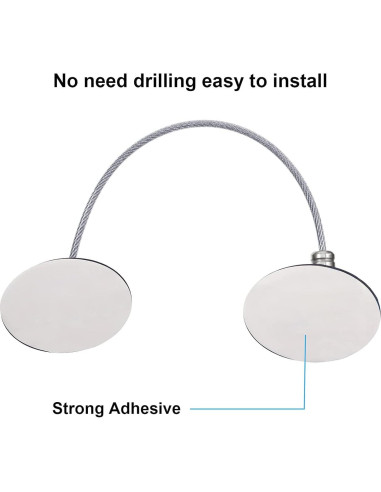 Cerraduras de Gabinete Hotop 4 Piezas Autoadhesivas Seguridad