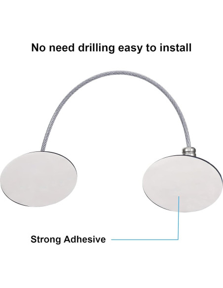 Cerraduras de Gabinete Hotop 4 Piezas Autoadhesivas Seguridad
