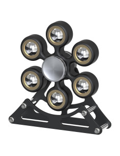 Spinner de Rueda de Ferris JoyJoltoy Antiestrés 6.81cm Negro