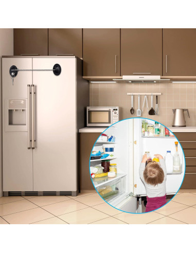 Cerraduras de Gabinete Hotop 4 Piezas Autoadhesivas Seguridad