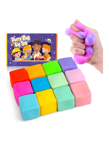 12PCS Cubos de Estrés Cambiantes de Color YAKHAN - Portátiles