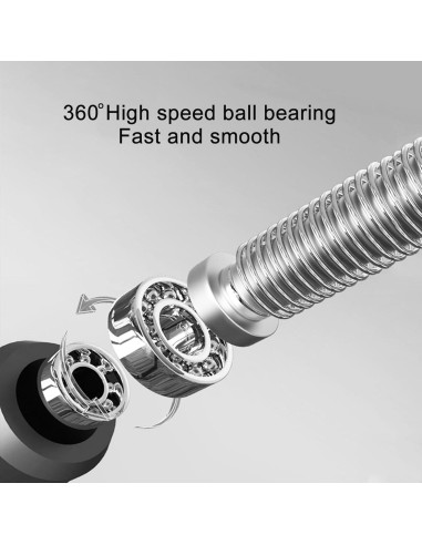 Cuerda de Saltar Ajustable Gaoykai con Mangos de Aluminio