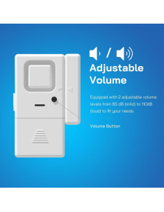 Alarmas de Puerta y Ventana Rosmila - Paquete de 2 - 110 dB 2