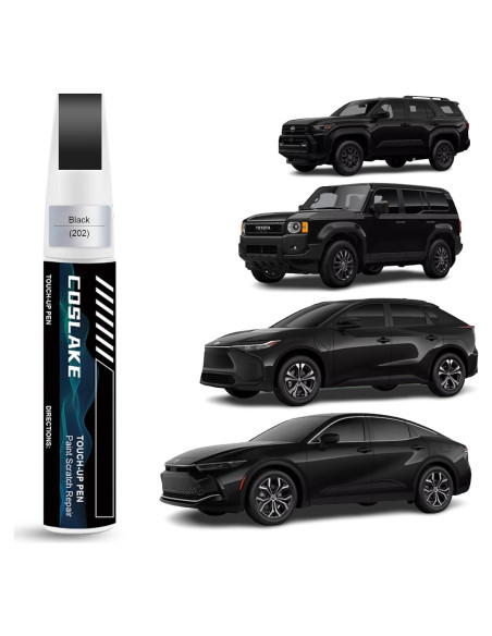 Pintura de Retoque COSLAKE Negro (202) para Toyota 12ml