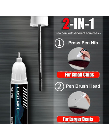 Pintura de Retoque COSLAKE Negro (202) para Toyota 12ml