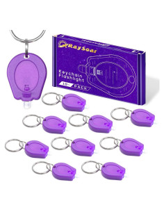 Paquete de 10 Linternas LED Mini RaySoar Púrpura 12 Lúmenes