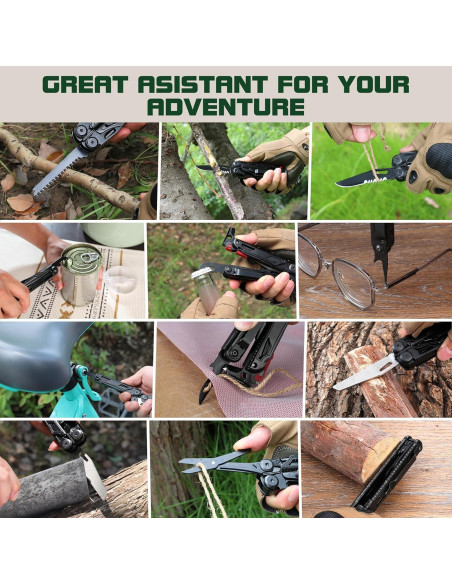 MOSSY OAK Multiherramienta 19-en-1 Acero Inoxidable EDC