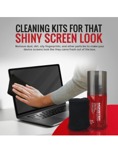 Kit Limpiador de Pantallas Monster 59 ml con Paño Microfibra 2