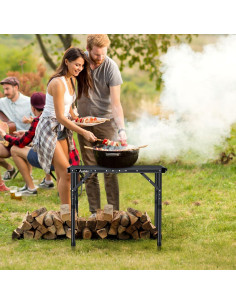 Mesa de Parrilla Plegable Anbte 57.9x39.9cm Ajustable 2