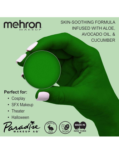 Pintura Facial y Corporal Mehron AQ Verde Amazonas 7 ml