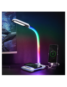 Lámpara de Escritorio RGB SMARTERIOR G3D con Carga Inalámbrica