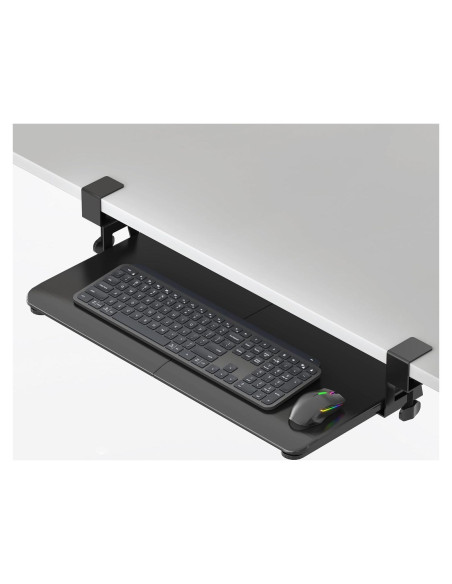 Bandeja de Teclado Ergonómica FlexiSpot 63.5 x 30.5 cm Negro Bandeja de Teclado Ergonómica FlexiSpot 63.5 x 30.5 cm Negro