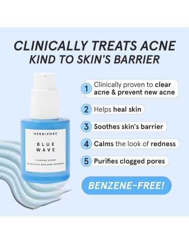 Serum Desincrustante HERBIVORE 30mL 2% Ácido Salicílico Vegano