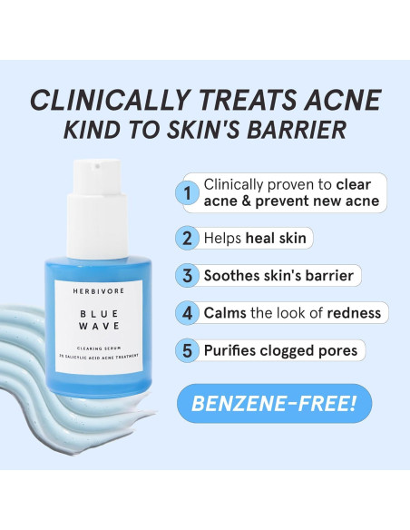 Serum Desincrustante HERBIVORE 30mL 2% Ácido Salicílico Vegano