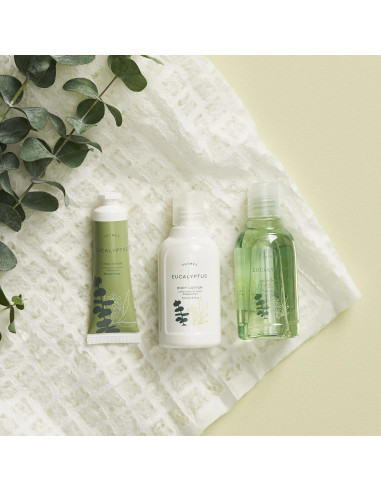Juego de viaje Thymes Eucalipto - Gel, loción y crema de manos