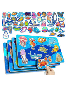 Puzzle Educativo de Fieltro SKOLESK 40 Piezas Oceánico