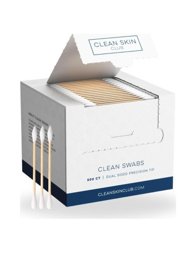Clean Skin Club Clean Swabs 500 Unidades Biodegradables Algodón Orgánico