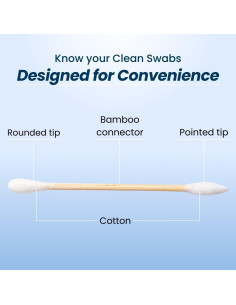 Clean Skin Club Clean Swabs 500 Unidades Biodegradables Algodón Orgánico 2