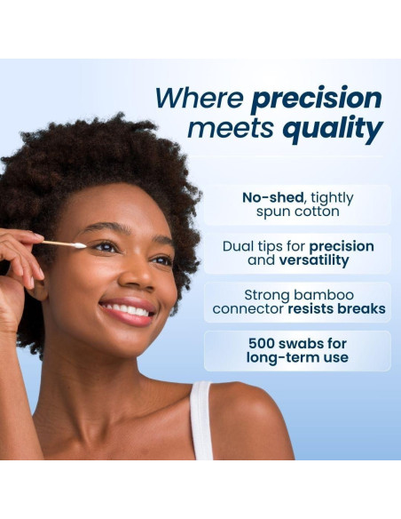 Clean Skin Club Clean Swabs 500 Unidades Biodegradables Algodón Orgánico