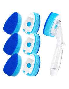 Kit de Limpieza HELIME con 6 Recargas y Mango Azul