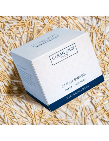 Clean Skin Club Clean Swabs 500 Unidades Biodegradables Algodón Orgánico