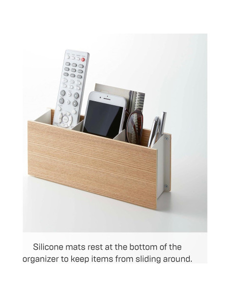 Organizador de Escritorio Yamazaki Home Rin - Acero y Madera Organizador de Escritorio Yamazaki Home Rin - Acero y Madera