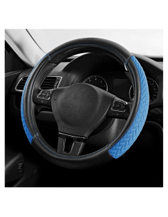 Funda de Volante Skechers de Cuero Azul 37-38 cm Antideslizante