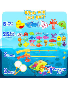 Juego de Pesca Magnético GoodyKing para Niños 2 Jugadores 2