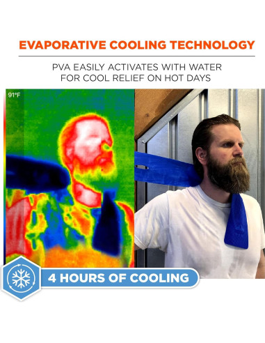 Banda Refrigerante Ergodyne Chill-Its 6603 - 10x75 cm Azul