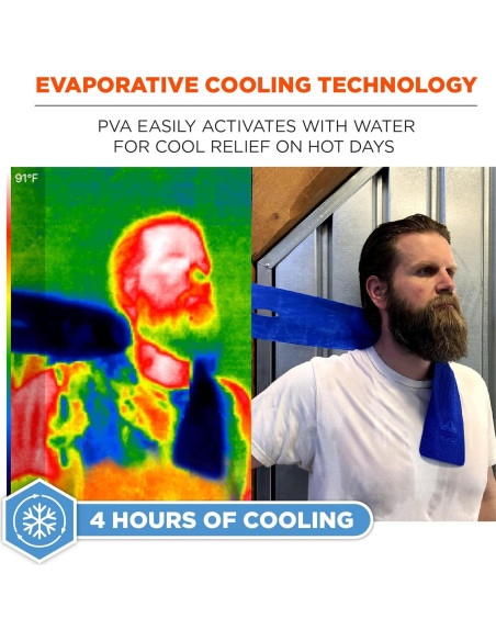 Banda Refrigerante Ergodyne Chill-Its 6603 - 10x75 cm Azul