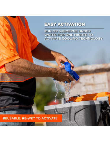 Banda Refrigerante Ergodyne Chill-Its 6603 - 10x75 cm Azul