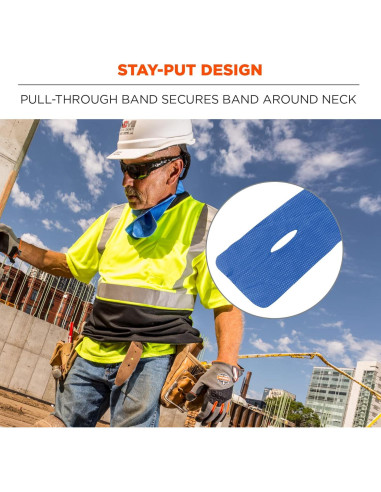 Banda Refrigerante Ergodyne Chill-Its 6603 - 10x75 cm Azul