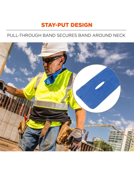 Banda Refrigerante Ergodyne Chill-Its 6603 - 10x75 cm Azul