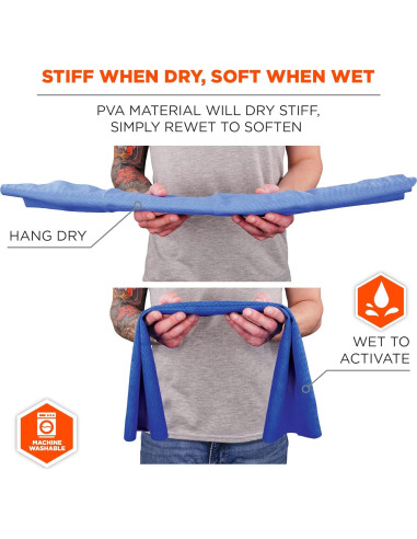 Banda Refrigerante Ergodyne Chill-Its 6603 - 10x75 cm Azul