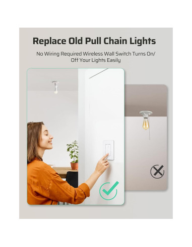 Zócalo de Bombilla con Control Remoto Dewenwils E26 E27