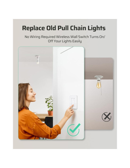 Zócalo de Bombilla con Control Remoto Dewenwils E26 E27