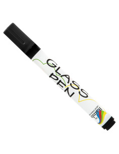 Marcador de Ventana Rainbow Chalk Negro Punta Fina 5mm